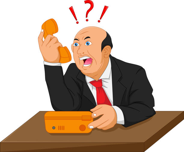 929 Comic Angry Boss Yelling At Employee Illustrations & Clip Art - iStock