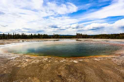 Geysers and Hot Springs at Yellowstone