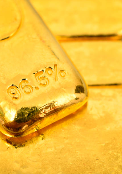 istock Close up photo a gold bar background 1319382902