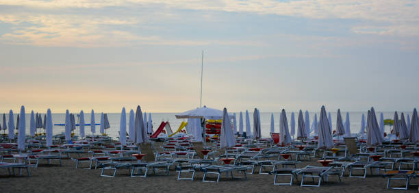 istock the beach still deserted at dawn 1319382924