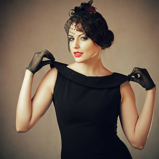 istock Retro style woman portrait 131938757