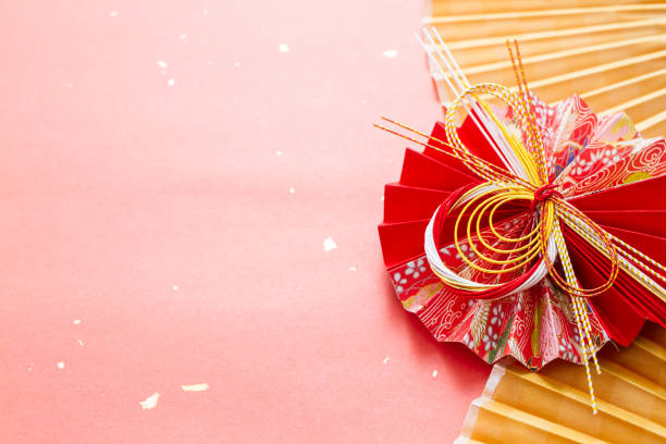 istock Japanese-style background for New Year and weddings 1319387695