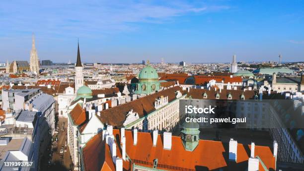 Aerial View Of Hofburg Complex In Vienna Austria Stock Photo - Download Image Now - Aerial View, Austria, Capital Cities
