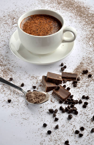 istock cup of coffee with chocolate on a table 1319404195