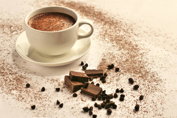 istock cup of coffee with chocolate on a table 1319404476