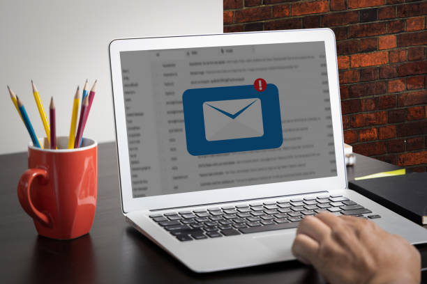 istock Mail Communication Connection message to mailing contacts phone Global Letters Concept 1319414763