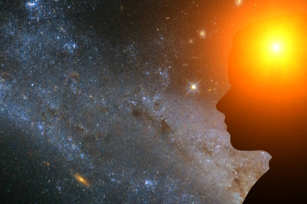 istock idea creative concept, silhouette of a person with idea light in brain,Element of the image provided by NASA 1319421938