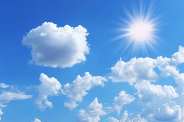 istock Blue sky and clouds wallpaper background and sunny day 1319422721