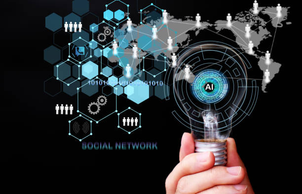 istock Hand holding futuristic light bulb big data and digital transformation technology strategy, digitalization of business processes and data, High Technologies in the future 1319423851