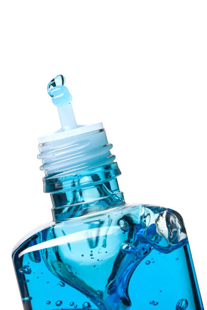 istock Blue gel liquid in a bottle 1319424015