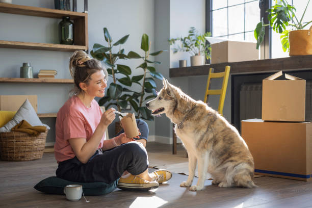 istock Woman moving in new home 1319428543