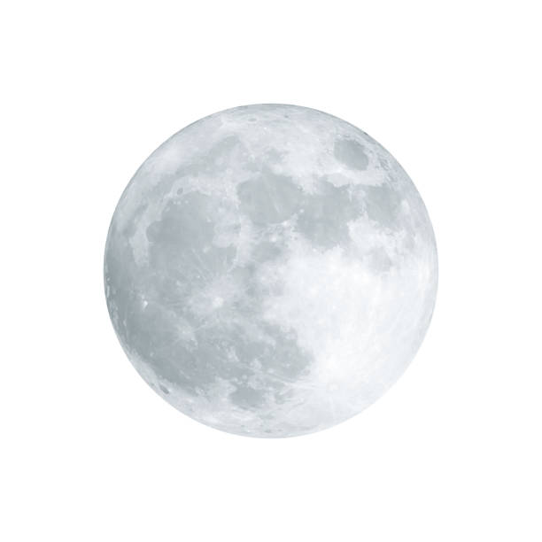 Realistic Full Moon Stock Illustration - Download Image Now - Moon, Moon  Surface, Planetary Moon - iStock