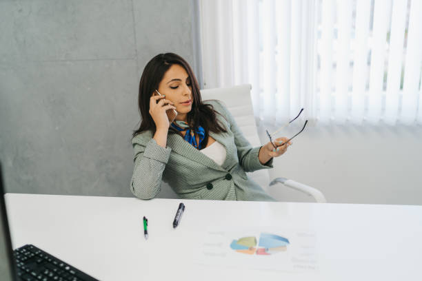 istock Confident businesswoman at work 1319429812