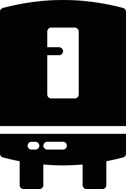 geyser geyser vector glyph flat icon bathroom geyser stock illustrations