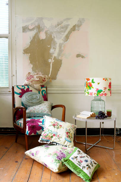 istock Reading room bookshelf old brick wall cozy interior decoration 1319438704