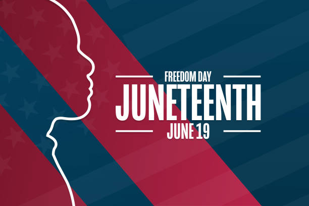 Juneteenth. Freedom Day. June 19. Holiday concept. Template for background, banner, card, poster with text inscription. Vector EPS10 illustration. Juneteenth. Freedom Day. June 19. Holiday concept. Template for background, banner, card, poster with text inscription. Vector EPS10 illustration june stock illustrations