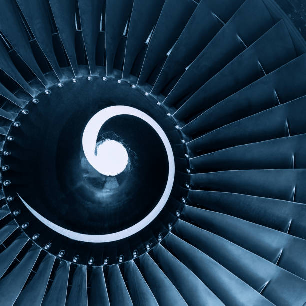 istock Aircraft jet turbine engine 1319460291