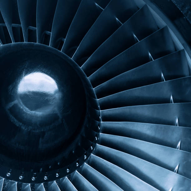 istock Aircraft jet turbine engine 1319460305