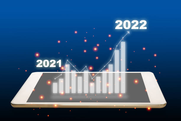 istock New year recovery 2021 to 2022 with growth graph on digital tablet computer on abstract background 1319464873