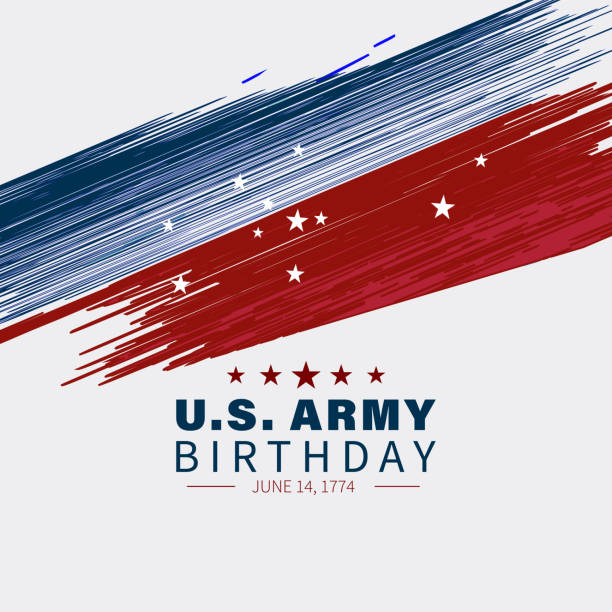 geburtstag der us-armee - army stock-grafiken, -clipart, -cartoons und -symbole