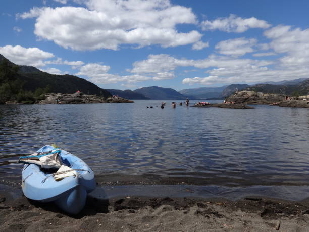 Yuco beach Yuco beach, Lacar lake, San Martin de los Andes, Patagonia lácar lake photos stock pictures, royalty-free photos & images