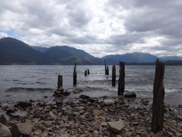 Yuco beach Yuco beach, Lacar lake, San Martin de los Andes, Patagonia lácar lake photos stock pictures, royalty-free photos & images