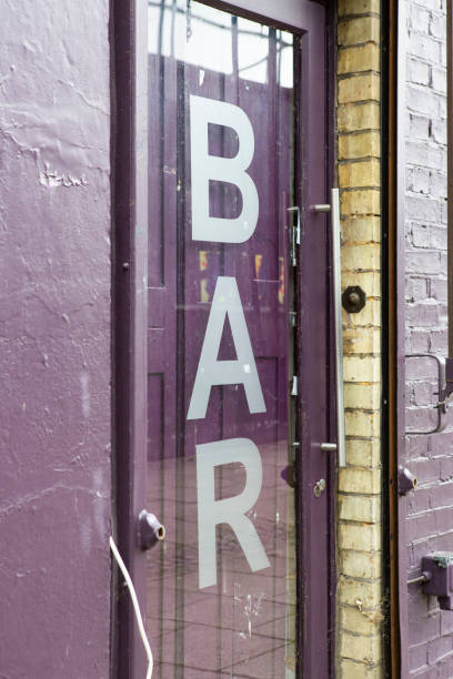 istock Bar Signage in an Urban Setting 1319469585