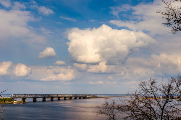istock Long big bridge accross the river 1319478269