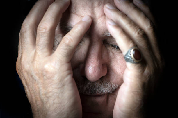 istock Portrait Of Mature Turkish Man Hands On Face 1319483038