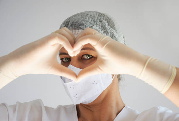 istock Health professional with protective mask 1319494845