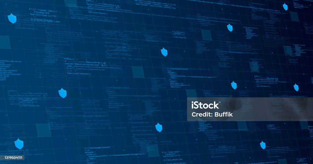 Coding Graphics Element Background Technological Background Blue With Code Elements And Lights Lines 3d ...