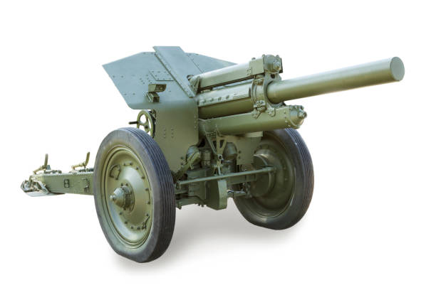 istock Old soviet 122-mm howitzer M-30, created back in 1938. On white background 1319513073