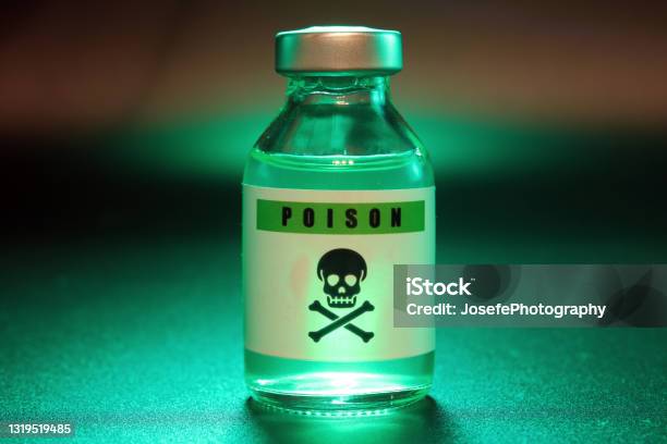 Poison Bottle With A Skull Stock Photo - Download Image Now - Poisonous, Skull and Crossbones, Bottle