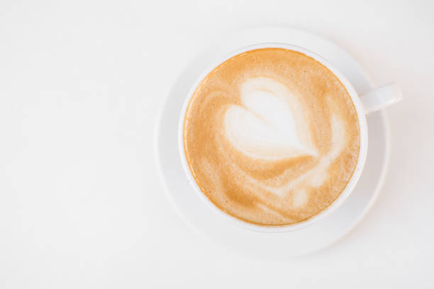 istock Cup of cappuccino with heart drawing 1319524967