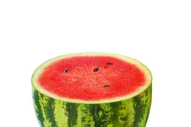 istock Half watermelon on white background. Summer background concept 1319529285