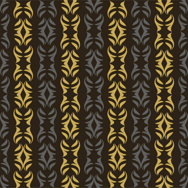 ilustrações de stock, clip art, desenhos animados e ícones de background pattern with decorative ornament, colors: gold and black, vintage wallpaper. seamless pattern, texture. vector art - abstract backgrounds carpet close up