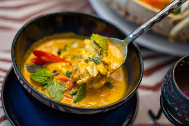 istock Rice noodles with curry crab 1319543989