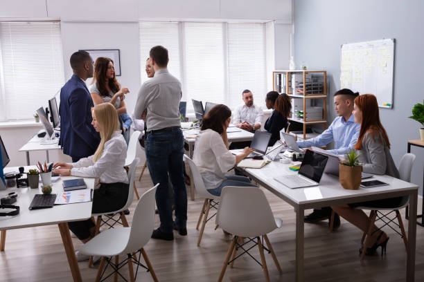 istock Business Colleague Discussing In The Office 1319546922