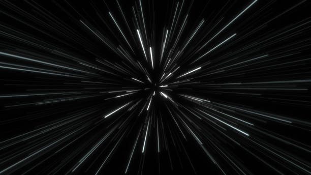 istock Anime Comic Speed Lines. Anime motion Hyper Jump background. Fast Speed line Black and White in the space 1319548087