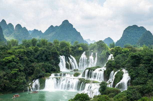istock Detian waterfall in China 1319554140