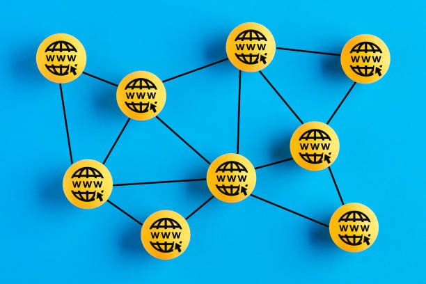 istock World wide web www icons linked to each other representing a network. 1319554145