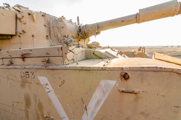 istock Israeli Centurian tank on Tel Saki, Israel 1319555033