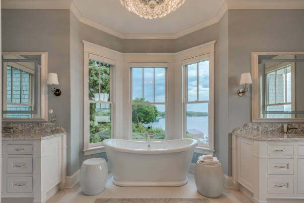 istock Master suite with freestanding bathtub 1319555060