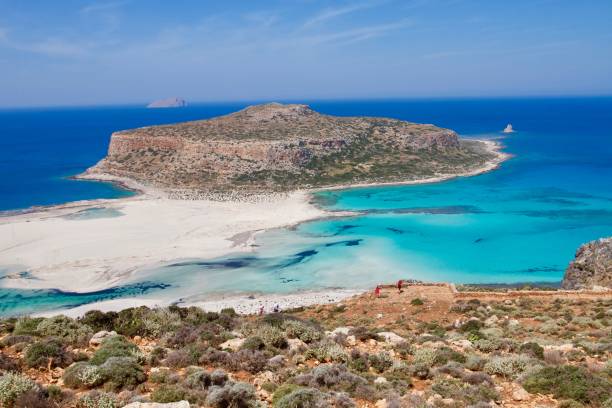 istock Panoramic view of Balos beach on Crete island , Greece 1319558456