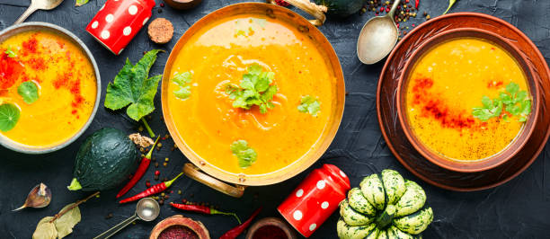 istock Autumn pumpkin soup 1319568812