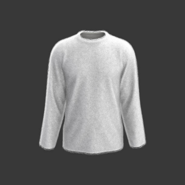 istock Fur long-sleeve sweater in front view 1319570695
