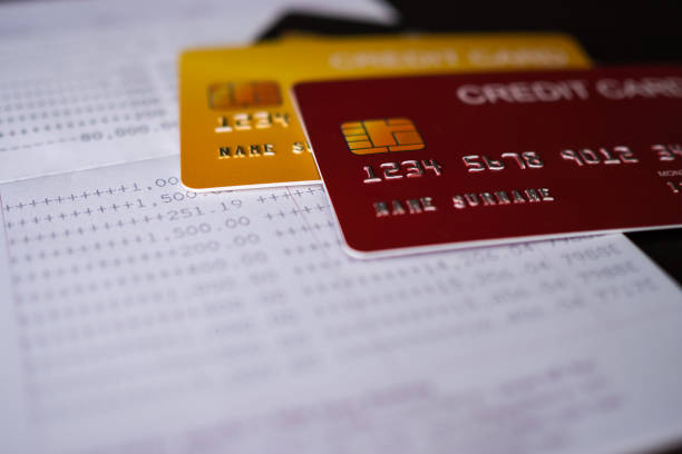 istock Credit card on book bank. 1319570978