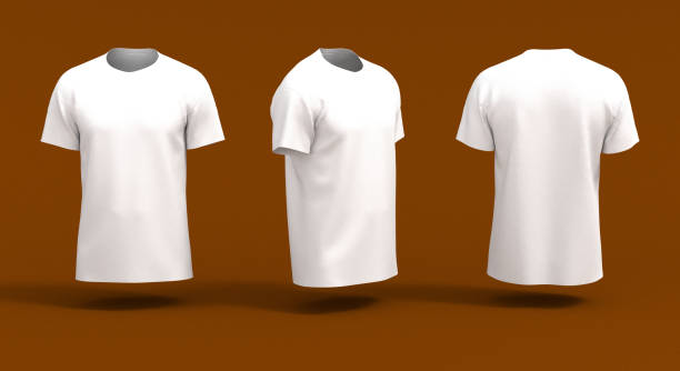 istock men's white short sleeve t-shirt mockup in front, side and back views 1319571185