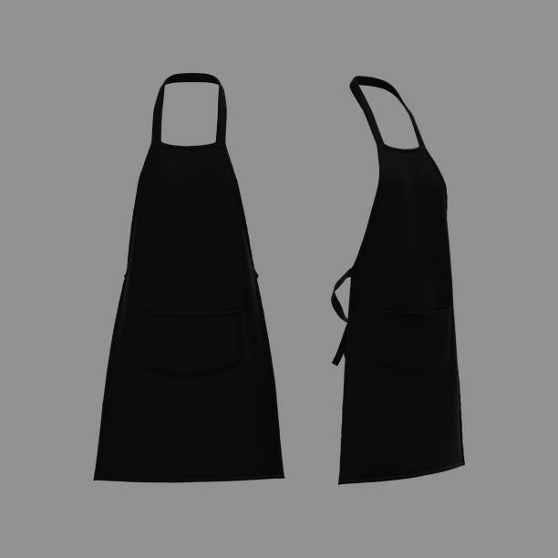 istock Blank apron mock ups, design presentation for print 1319572063