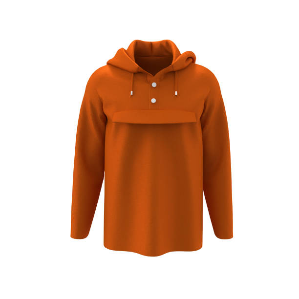 istock men's hooded jacket with half zip for your design mockup for print 1319572147